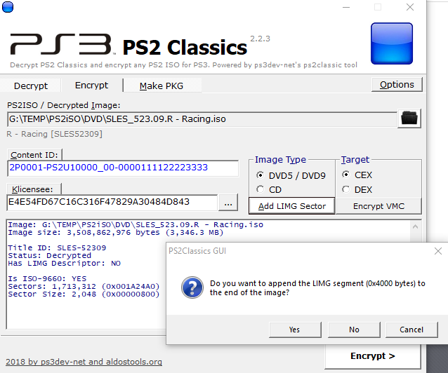 convert ps3 .pkg to .iso